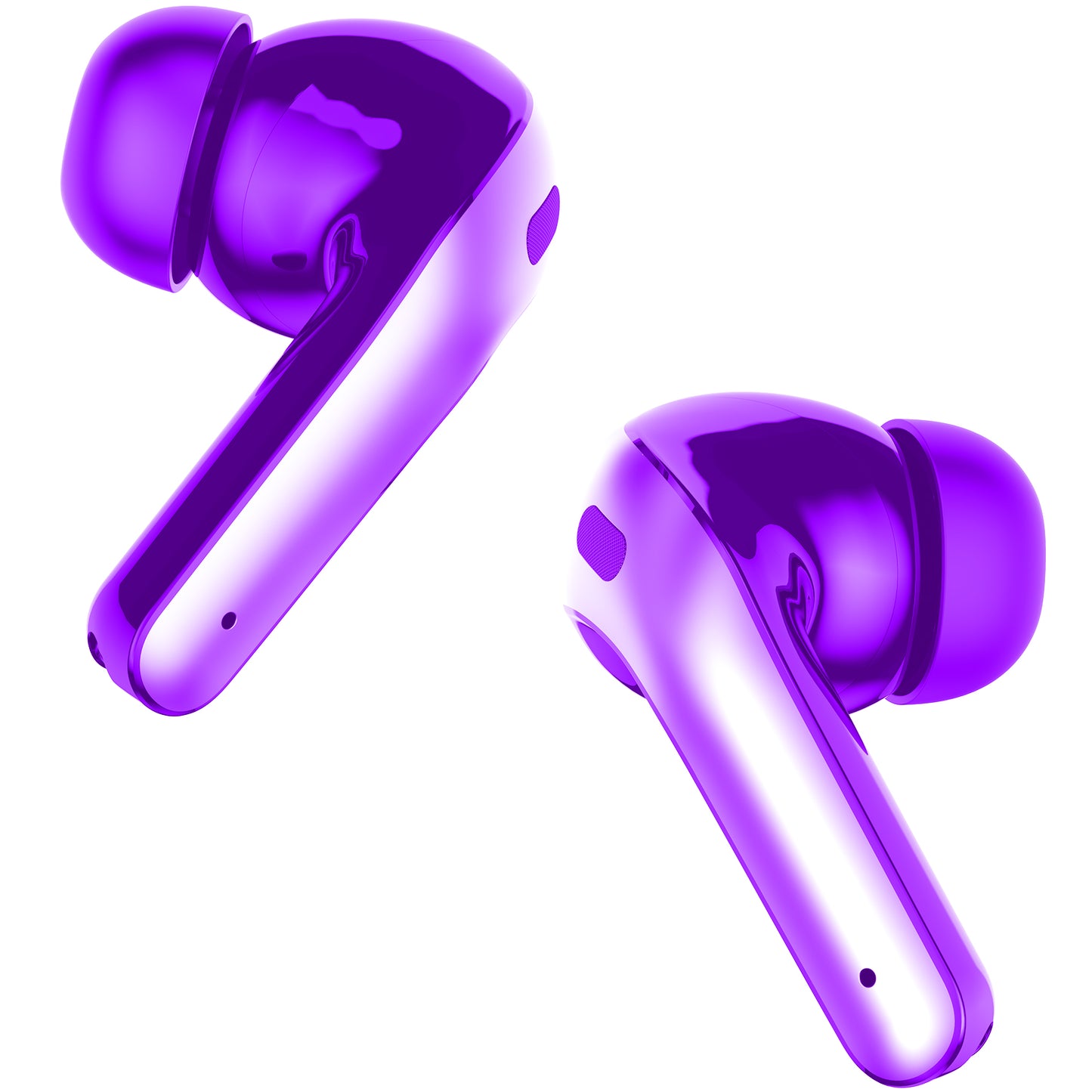 AI Translation Earbuds Real Time Translator Wireless Earbuds Headphones for Traveling Abroad Learning Languages Attending Meetings Managing Global Business Digital Display Charging Case Purple