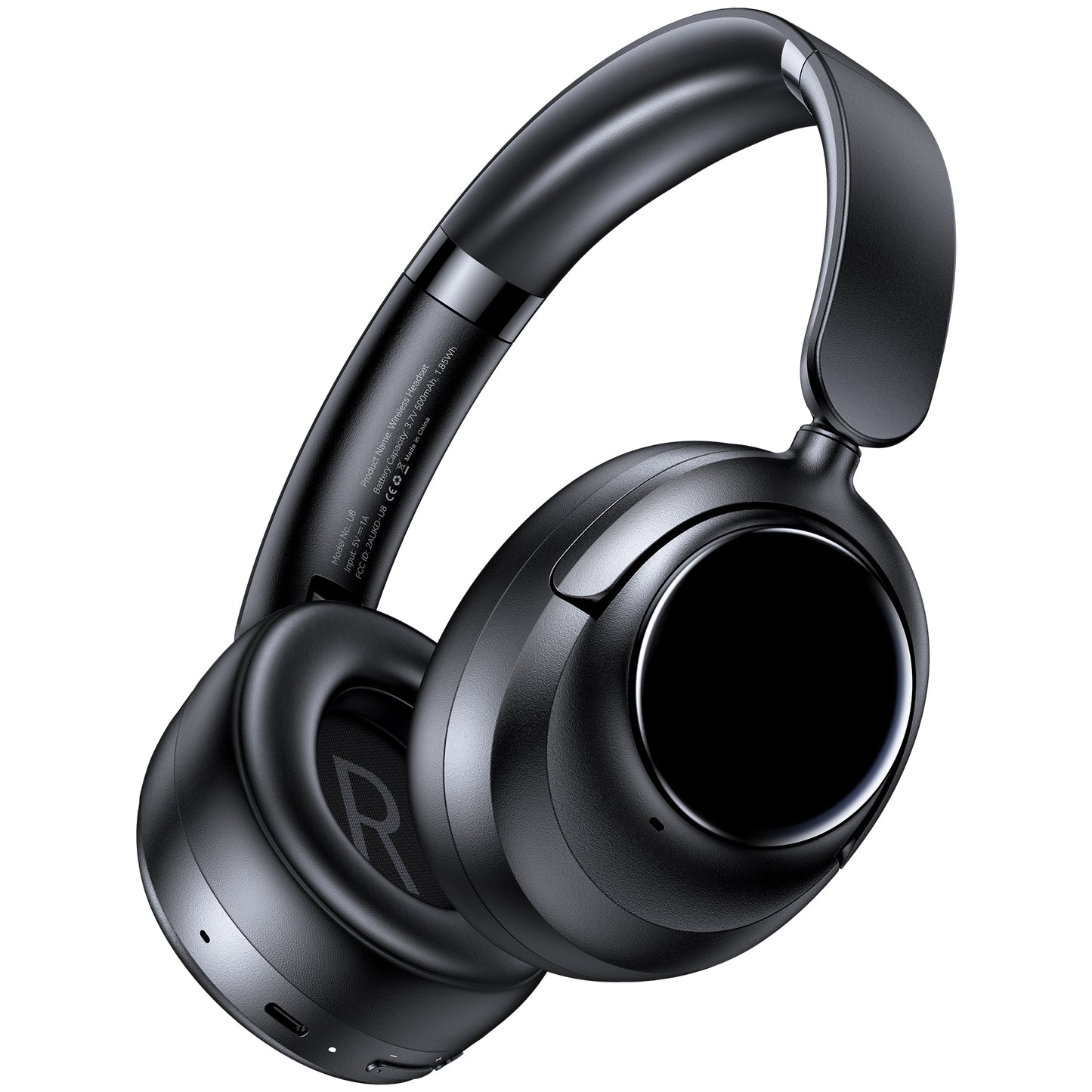 Hybrid Active Noise Cancelling Headphones, 120Hrs Playtime Bluetooth Headphones Hi-Res Audio HD Clear Call with 5 ENC Mics, HiFi Stereo Wireless Headphone Over Ear Foldable for Travel Office Game